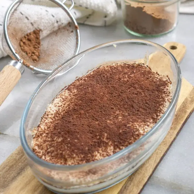 Foto de un postre con canela saludable