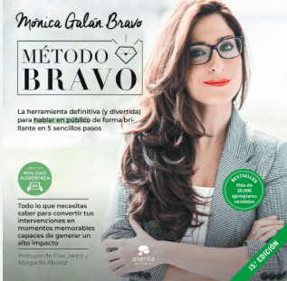 Portada del libro Método BRAVO de Mónica Galán, best seller internacional sobre hablar en público”