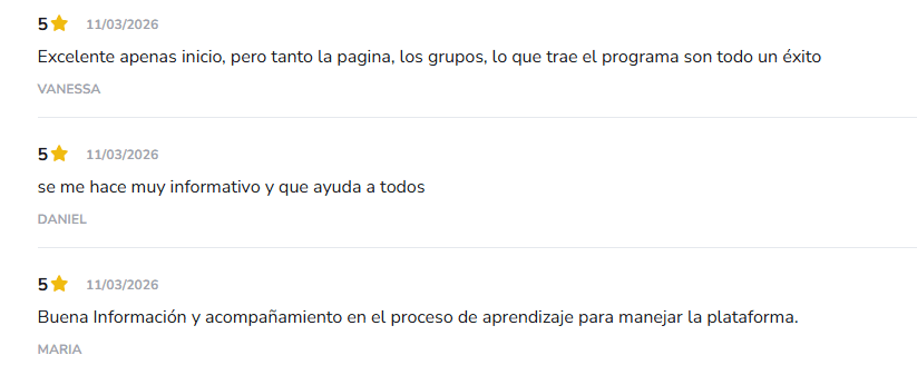 Opiniones y testimonios reales de alumnos sobre Franquicia IA en plataformas de formación digital
