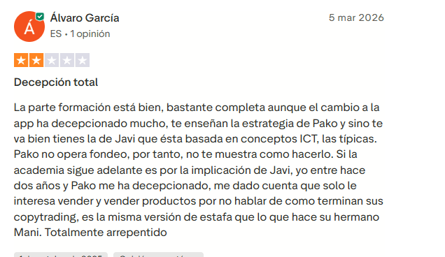 Opinión crítica sobre Élite del Trading