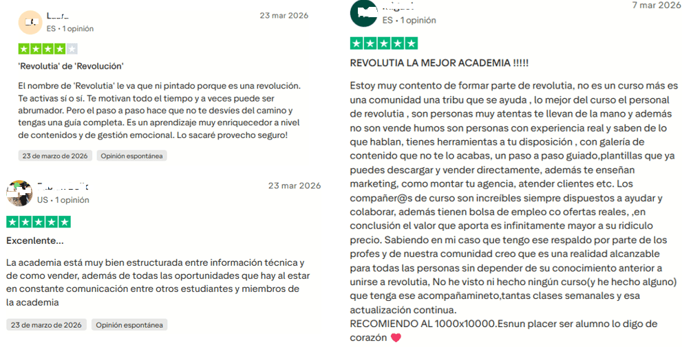 opiniones positivas revolutia ia pro alumnos experiencia real