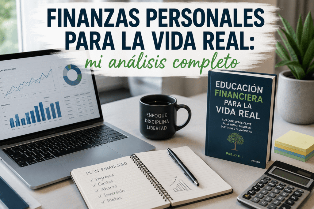 Mi análisis del curso Finanzas Personales para la Vida Real de Pablo Gil con el libro y material de educación financiera.